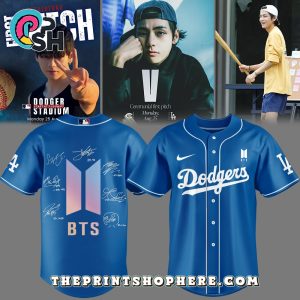 LA Dodgers x BTS Signatures Baseball Jersey – Navy