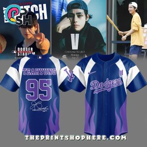 LA Dodgers x BTS Taehyung Baseball Jersey