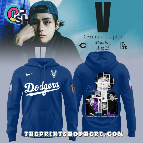 Los Angeles Dodgers x BTS 2025 Navy Hoodie