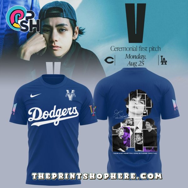 Los Angeles Dodgers x BTS 2025 Navy Hoodie