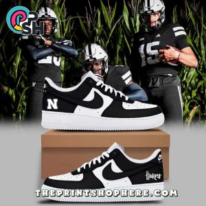 Nebraska Cornhuskers Alternate Dark Mode Air Force 1