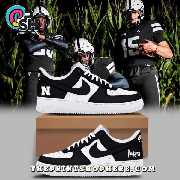 Nebraska Cornhuskers Alternate Dark Mode Air Force 1