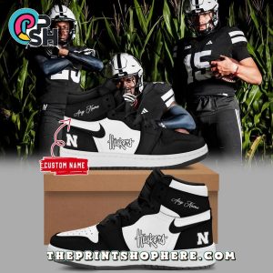 Nebraska Cornhuskers Alternate Dark Mode Air Jordan 1