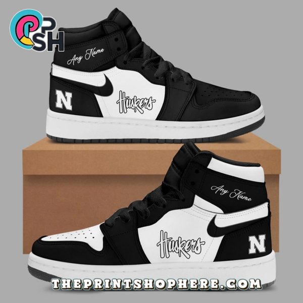 Nebraska Cornhuskers Alternate Dark Mode Air Jordan 1