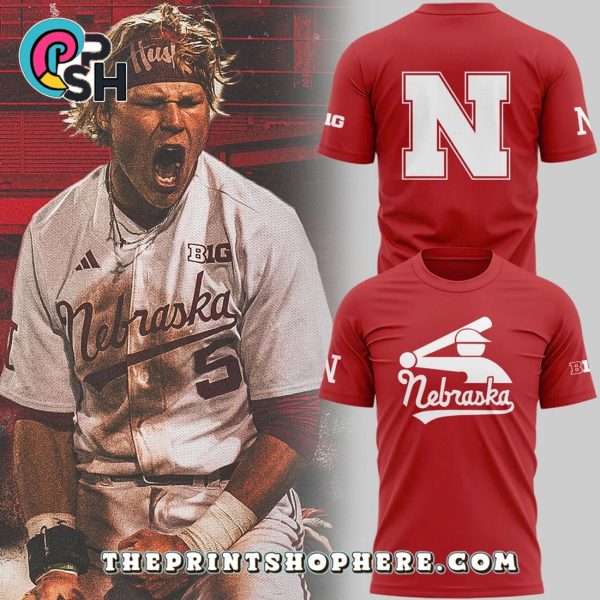 Nebraska Cornhuskers Baseball Stickman Red Hoodie
