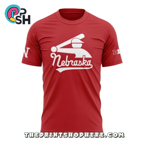 Nebraska Cornhuskers Baseball Stickman Red Hoodie