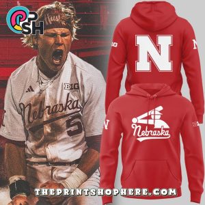 Nebraska Cornhuskers Baseball Stickman Red Hoodie, Pants