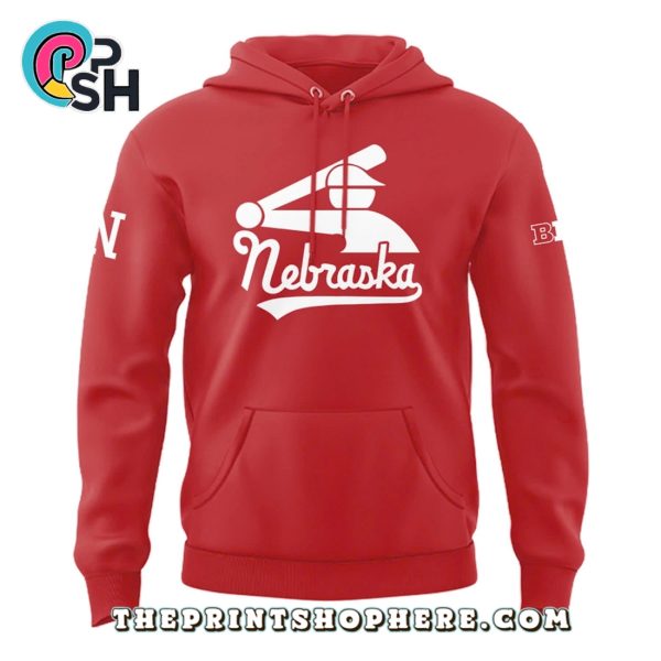 Nebraska Cornhuskers Baseball Stickman Red Hoodie, Pants