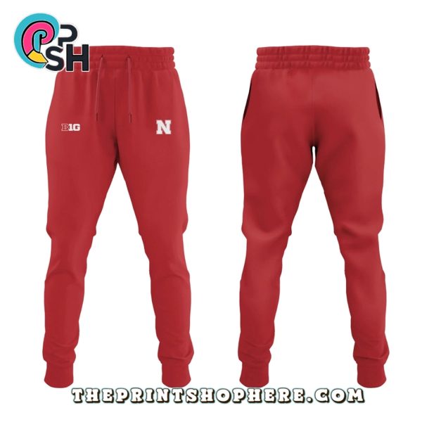 Nebraska Cornhuskers Baseball Stickman Red Hoodie, Pants