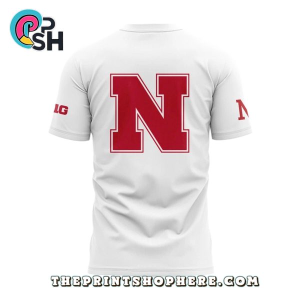 Nebraska Cornhuskers Baseball Stickman White Hoodie