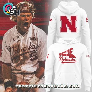 Nebraska Cornhuskers Baseball Stickman White Hoodie, Pants