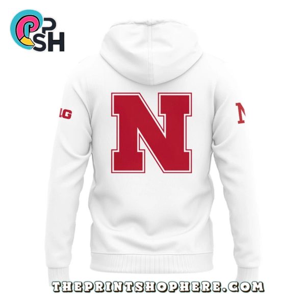 Nebraska Cornhuskers Baseball Stickman White Hoodie, Pants