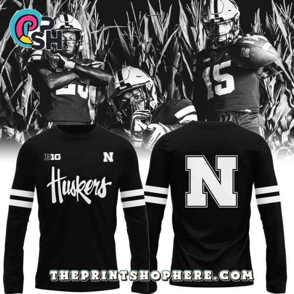 Nebraska Cornhuskers Dark Mode Design Hoodie