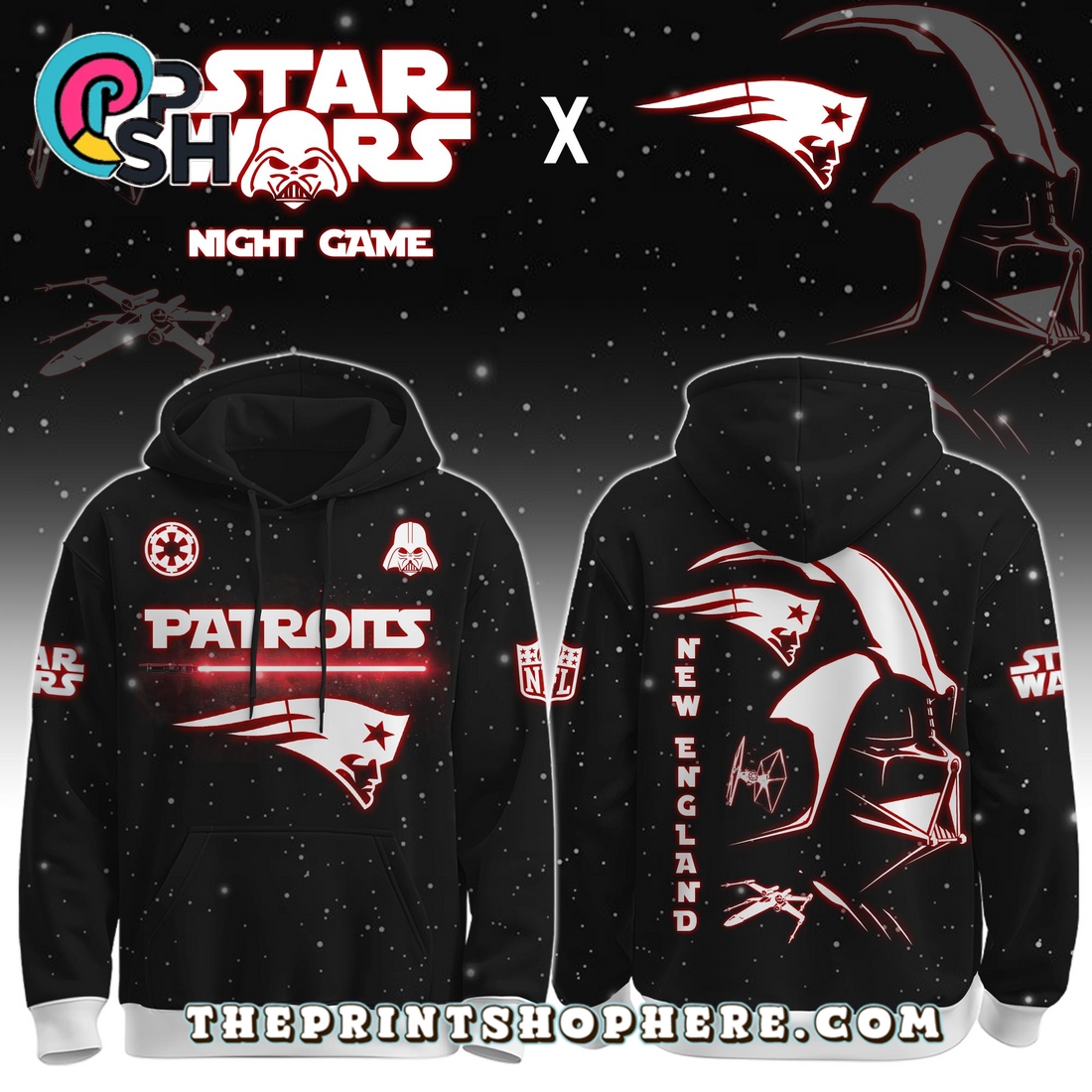 New England Patriots x Star Wars Apparel Hoodie, Long Pants New England Patriots x Star Wars Apparel Hoodie, Long Pants