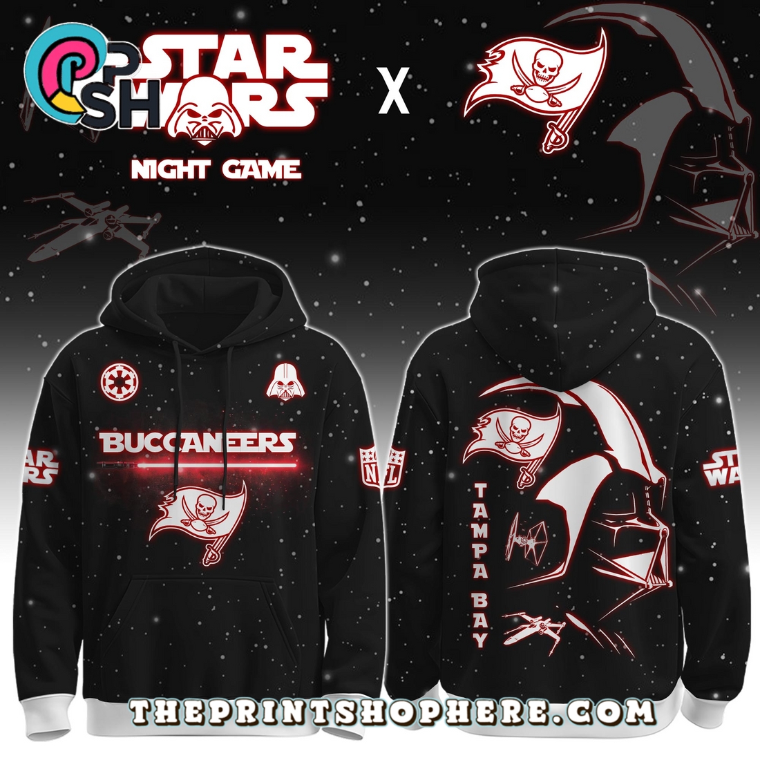 Tampa Bay Buccaneers x Star Wars Apparel Hoodie, Long Pants Tampa Bay Buccaneers x Star Wars Apparel Hoodie, Long Pants
