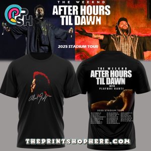 The Weeknd After Hours Till Dawn Tour Signatures Shirt