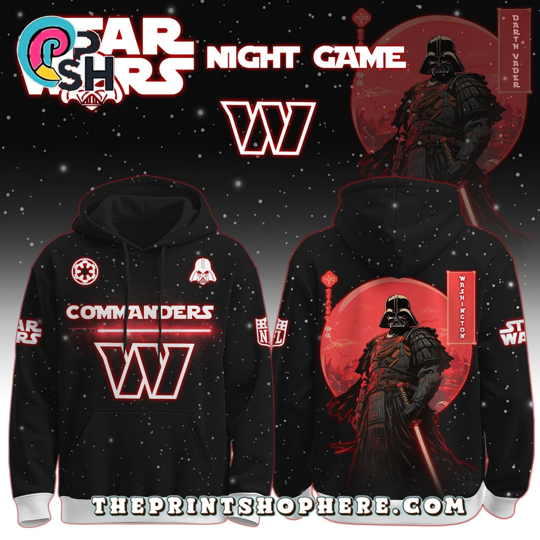 Washington Commanders NFL Star Wars Hoodie, Long Pants Washington Commanders NFL Star Wars Hoodie, Long Pants