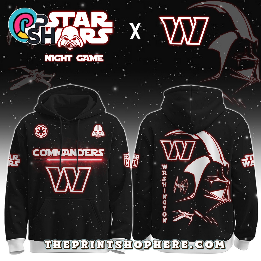 Washington Commanders x Star Wars Apparel Hoodie, Long Pants Washington Commanders x Star Wars Apparel Hoodie, Long Pants