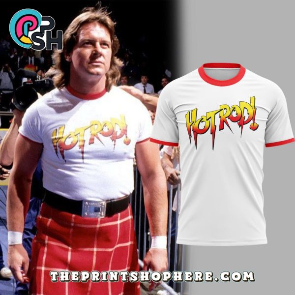 White Rowdy Roddy Piper Hot Rod Shirt