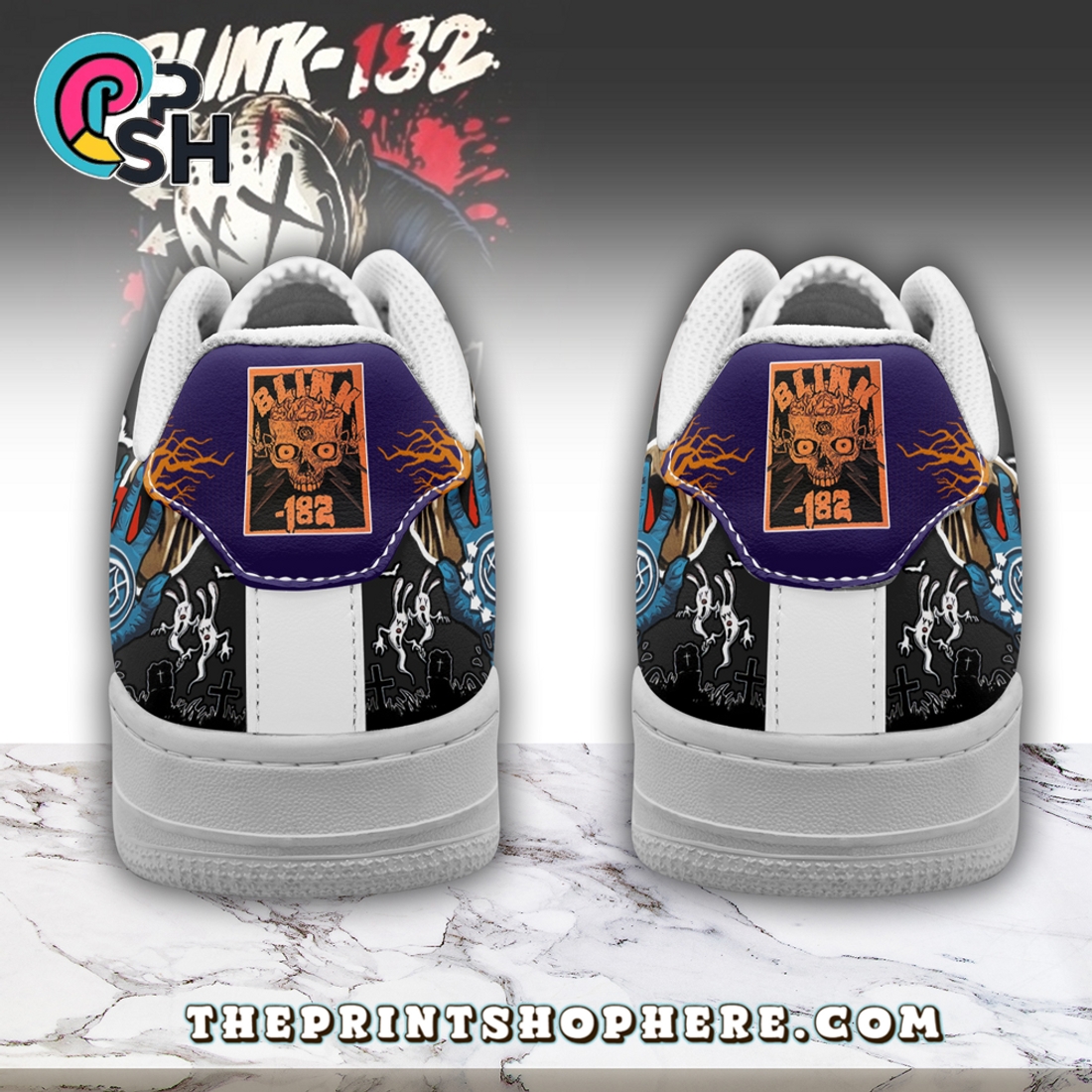 Blink-182 x Halloween 2025 Air Low-Top Sneakers Shoes Blink-182 x Halloween 2025 Air Low-Top Sneakers Shoes