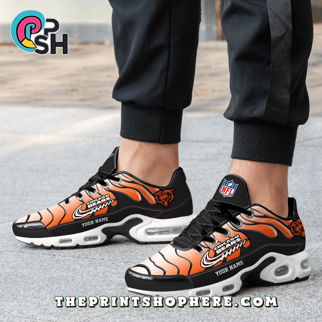Chicago Bears Custom TN Shoes Sneakers Chicago Bears Custom TN Shoes Sneakers