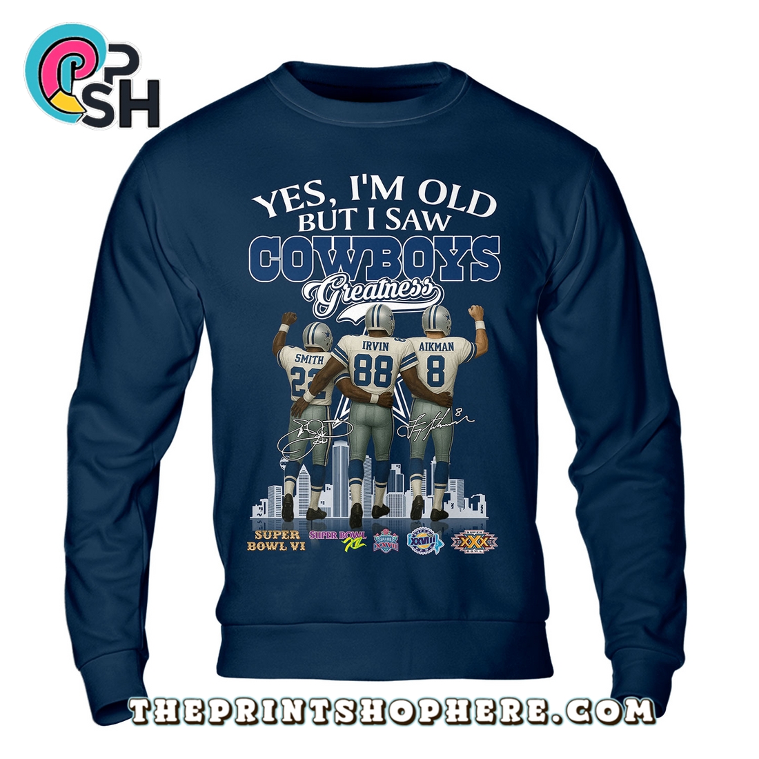 Dallas Cowboys 3 Legends T-Shirt Dallas Cowboys 3 Legends T-Shirt