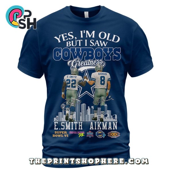 Dallas Cowboys Emmitt Smith Troy Aikman T-Shirt