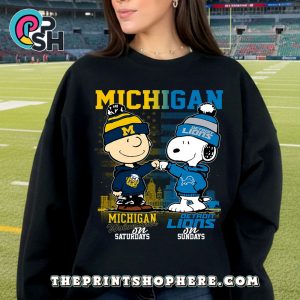 Detroit Lions Michigan Wolverines T-Shirt