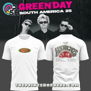 Green Day 2025 The Saviors Tour White Hoodie