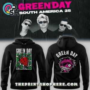 Green Day 2025 Tour Black Hoodie, Pants Green Day 2025 Tour Black Hoodie, Pants