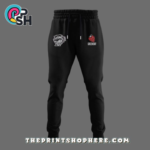 Green Day 2025 Tour Black Hoodie, Pants