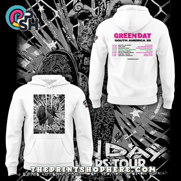 Green Day The Saviors Tour 2025 Hoodie