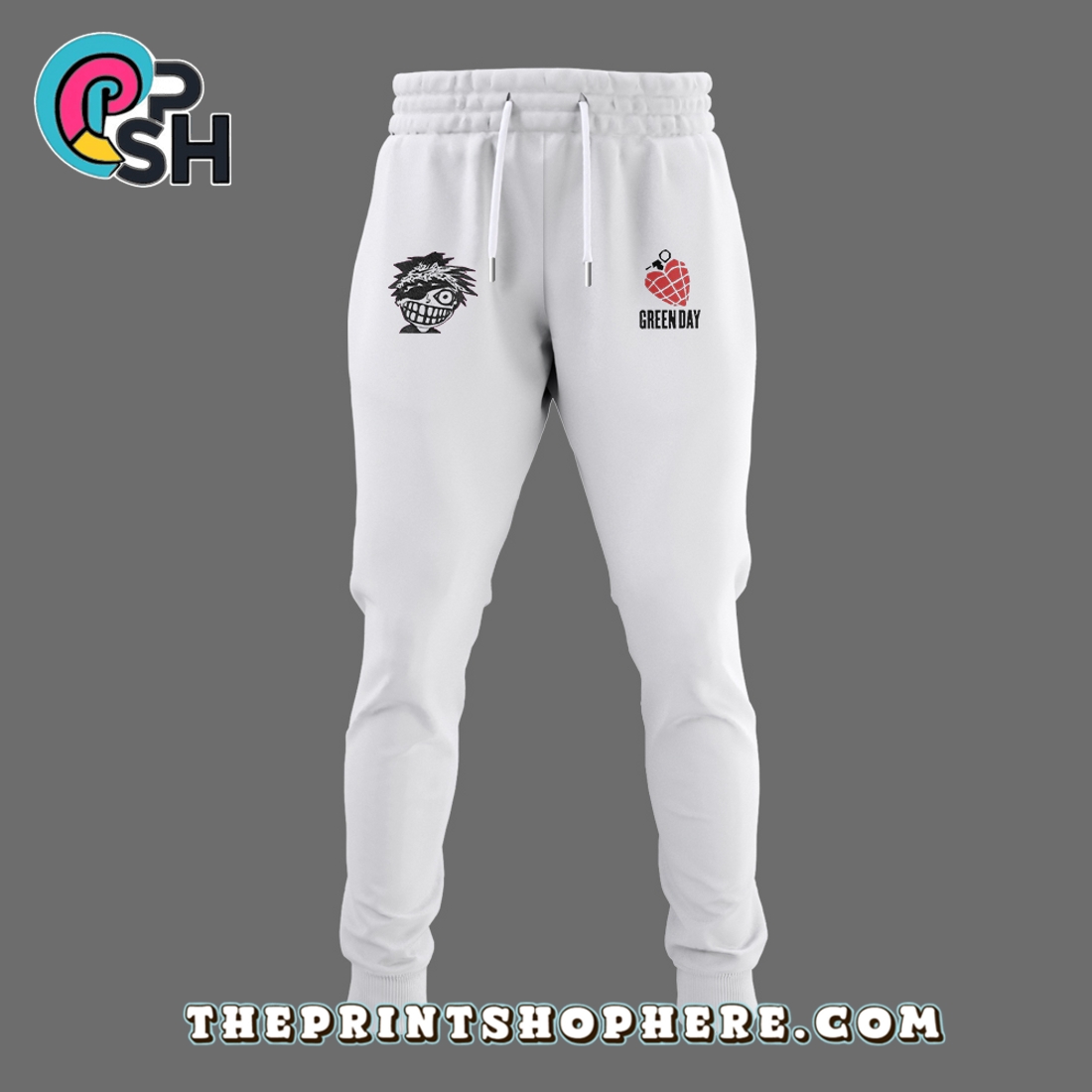 Green Day Tour 2025 White Hoodie And Pants Green Day Tour 2025 White Hoodie And Pants