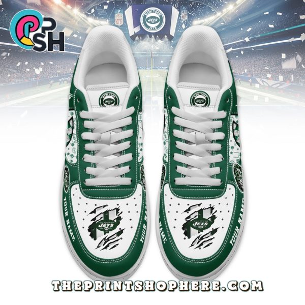 New York Jets Air Low-Top Sneakers Shoes