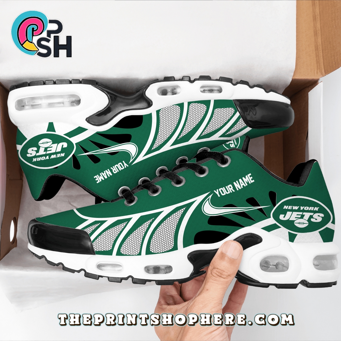 New York Jets Custom TN Shoes Sneakers New York Jets Custom TN Shoes Sneakers