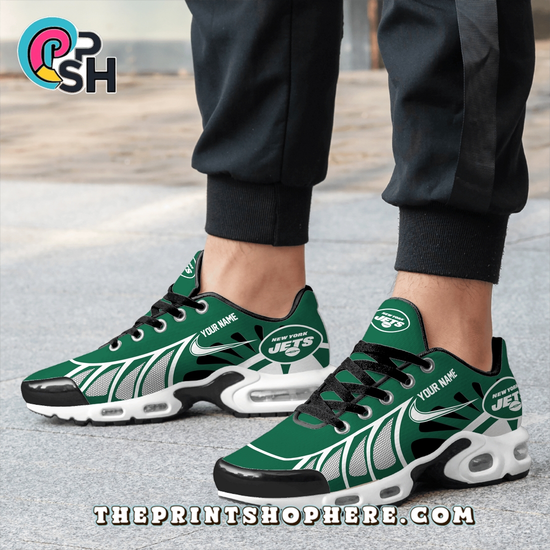 New York Jets Custom TN Shoes Sneakers New York Jets Custom TN Shoes Sneakers