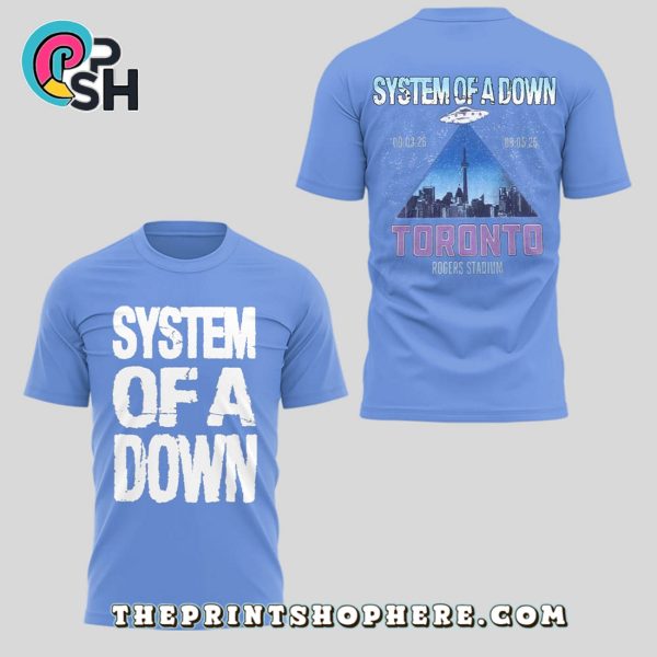 SOAD x Deftones 2025 Tour Blue Hoodie