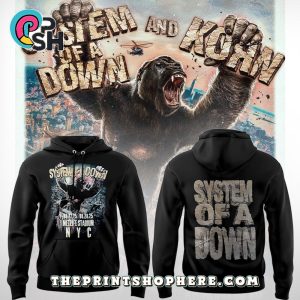 System of a Down and Korn Black Hoodie
