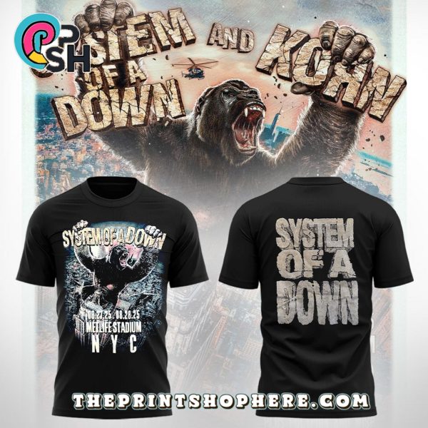 System of a Down and Korn Black Hoodie
