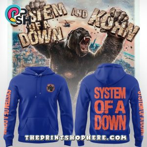 System of a Down and Korn Blue Hoodie