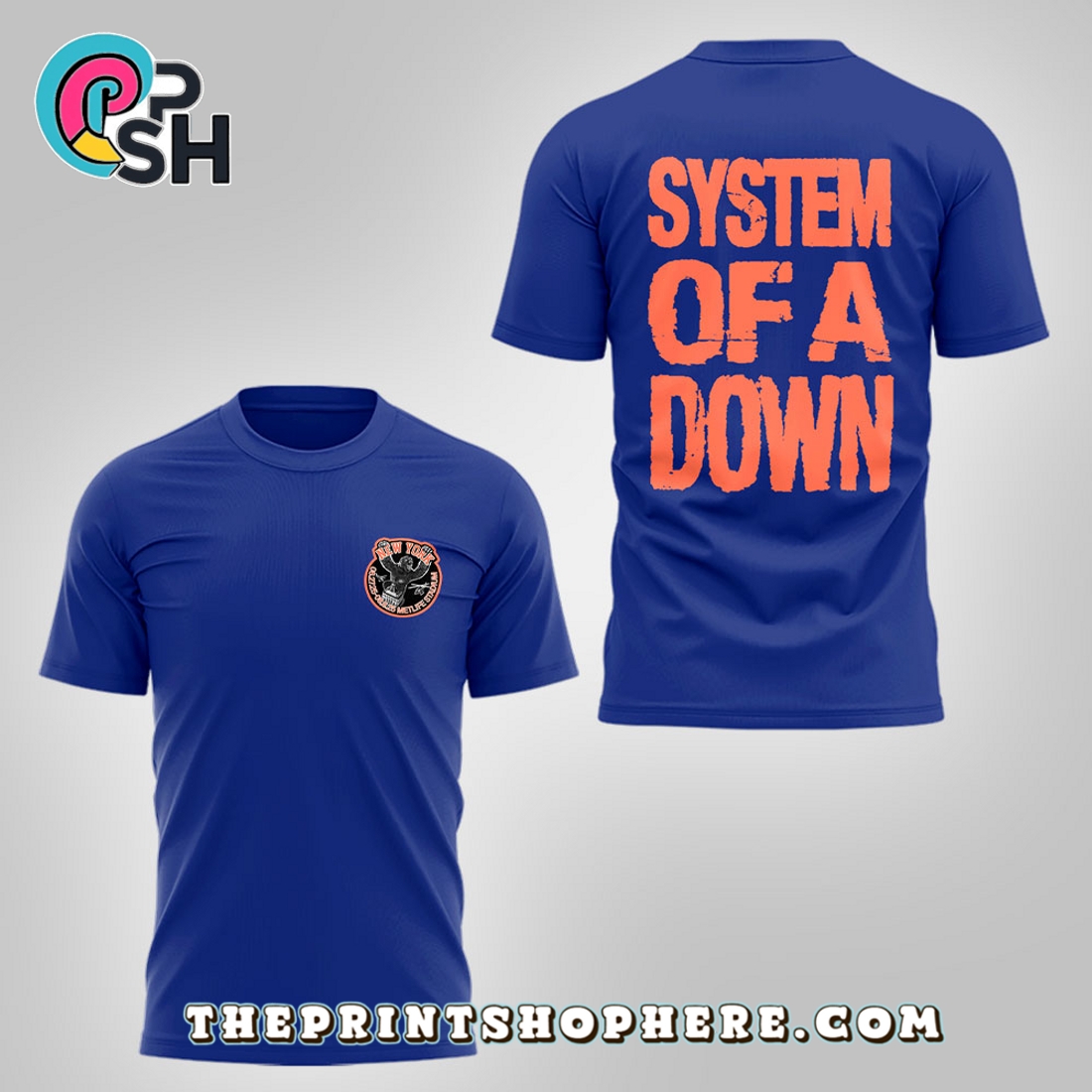 System of a Down and Korn Blue Hoodie System of a Down and Korn Blue Hoodie