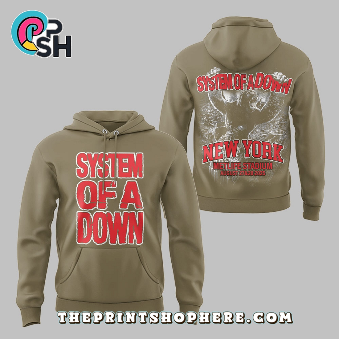 System of a Down and Korn Tour Hoodie System of a Down and Korn Tour Hoodie