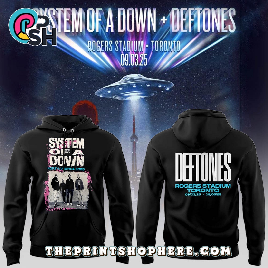 System of a Down Rogers Stadium Toronto Hoodie System of a Down Rogers Stadium Toronto Hoodie