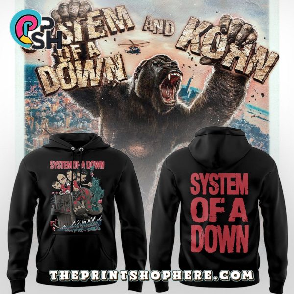 System of a Down Tour 2025 Black Hoodie