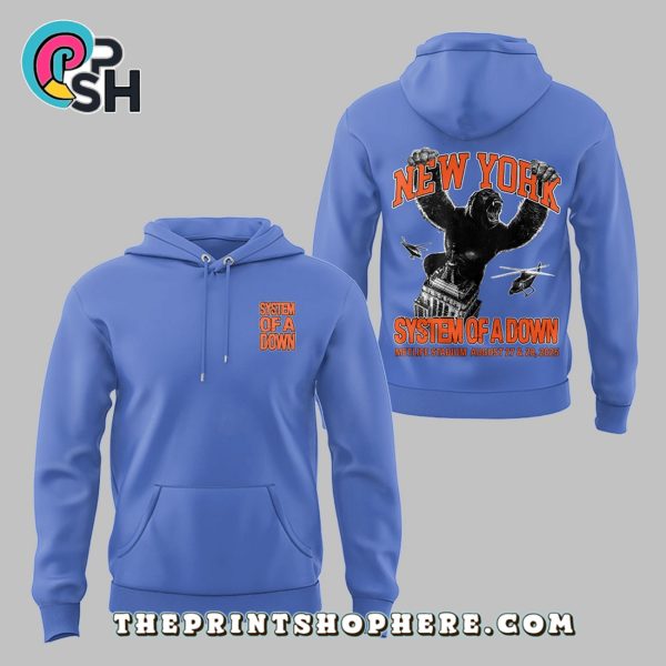 System of a Down Tour 2025 Blue Hoodie