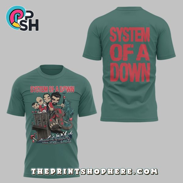 System of a Down Tour 2025 Green Hoodie