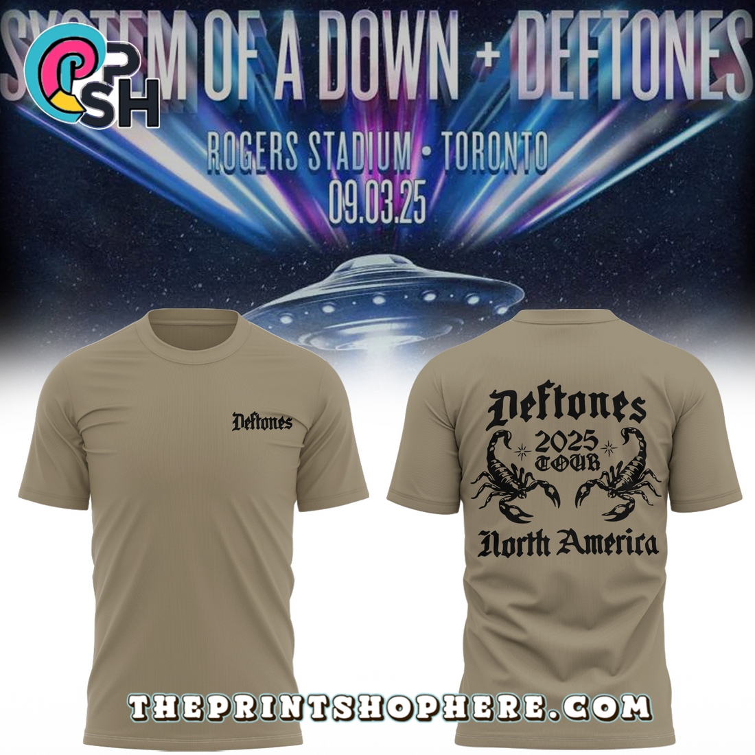System of a Down x Deftones 2025 Hoodie System of a Down x Deftones 2025 Hoodie
