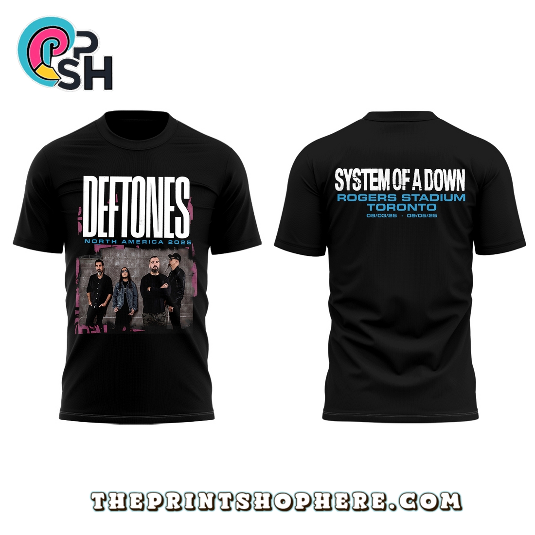 System of a Down x Deftones Tour 2025 Hoodie System of a Down x Deftones Tour 2025 Hoodie