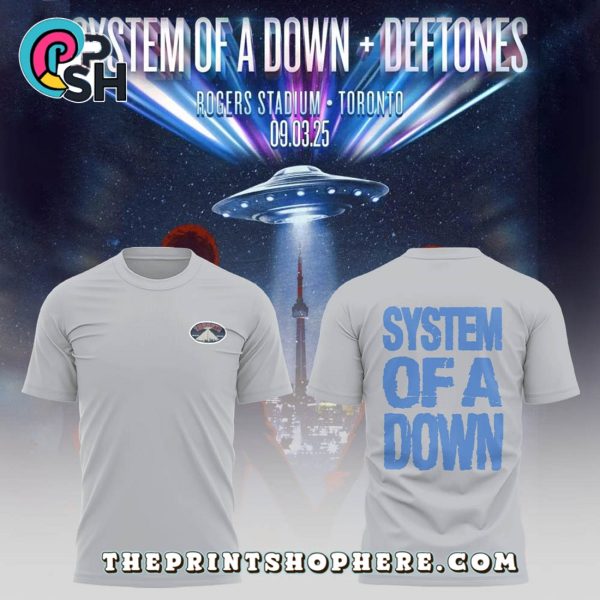 System of a Down x Deftones Tour Grey Hoodie