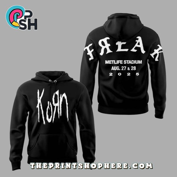 System of a Down x Korn 2025 Tour Black Hoodie